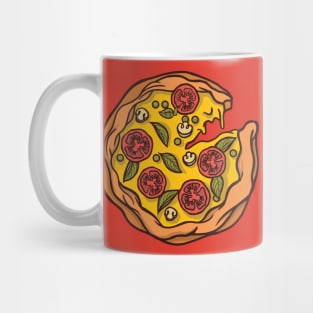 Cute Pizza Illustration Mug